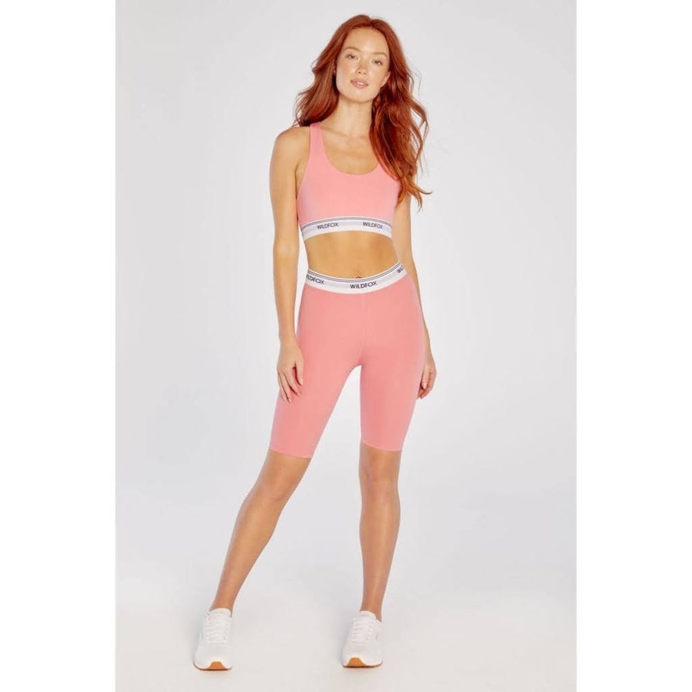 Wildfox Bubblegum Ava High-Waist 9'' Biker Shorts - Women sz L